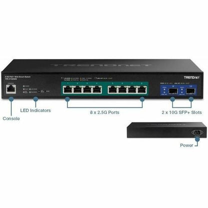 10-PORT MULTI-GIG POE SWITCH 8 X 2.5G-T PORTS 2 X 10 SFP+ SLOTS