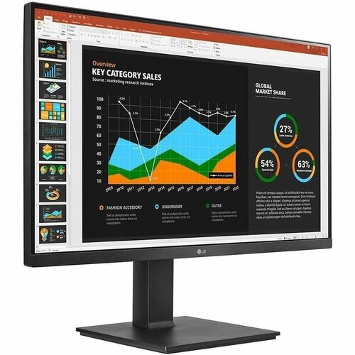 27IN LCD 2560X1440 IPS MNTR USBC HDMI DP HDR10 SWIVEL PIVOT