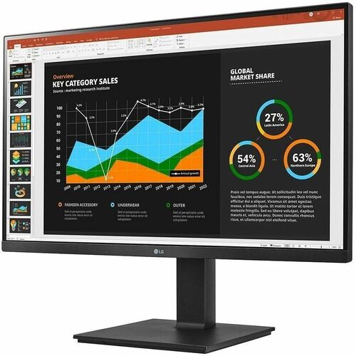 27IN LCD 2560X1440 IPS MNTR USBC HDMI DP HDR10 SWIVEL PIVOT