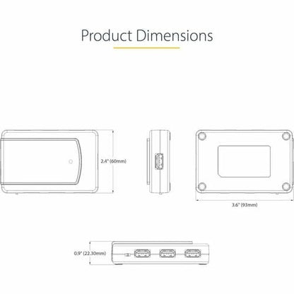 StarTech.com 7-Port USB Hub, USB 3.0 5Gbps, USB-A to 7x USB