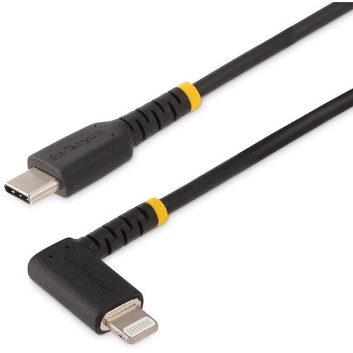 StarTech.com 6ft (2m) Durable USB-C to Lightning Cable, Right-Angled H
