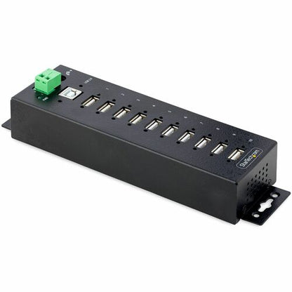 StarTech.com Hub USB 2.0 industriel 10 ports, robuste et protégé contre les décharges électrostatiques
