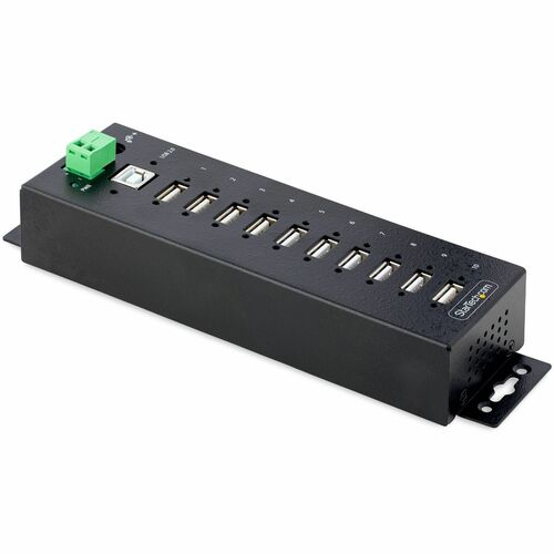 StarTech.com Hub USB 2.0 industriel 10 ports, robuste et protégé contre les décharges électrostatiques