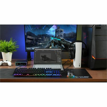 CONMUTADOR KVM KEYMANDER NEXUS DE 3 PUERTOS USB HDMI PARA CONSOLAS DE JUEGOS DE PC