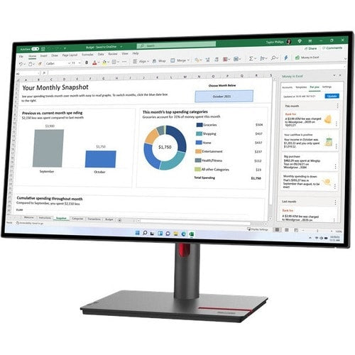 Lenovo ThinkVision P27h-30 27\" Class WQHD LCD Monitor - 16:9