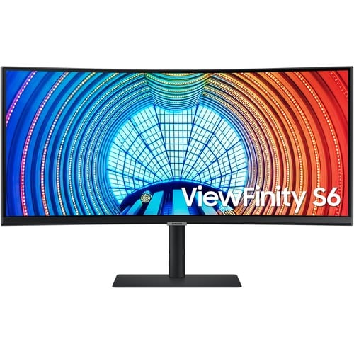 Samsung ViewFinity S6 S34A654UBN 34\" Class UW-QHD Curved Screen LCD Monitor - 21:9