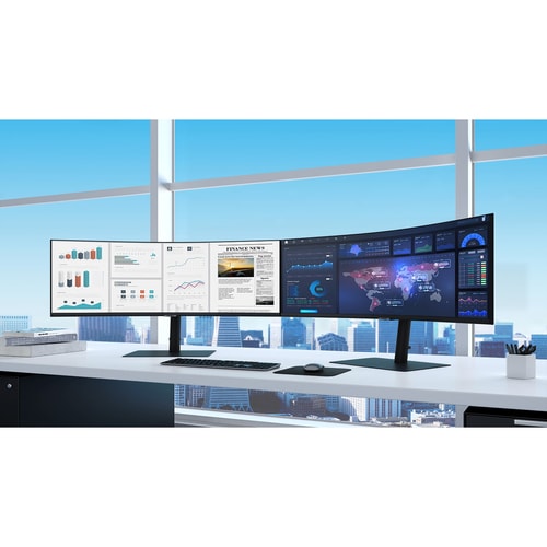Samsung ViewFinity S6 S34A654UBN 34\" Class UW-QHD Curved Screen LCD Monitor - 21:9