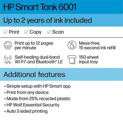 SMART TANK 6001 CLR INKJET P/S/C FB WL 1200X1200 128MB 12/7PPM