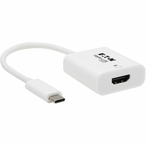 Tripp Lite by Eaton USB-C to HDMI Adapter (M/F) - 8K, HDR, 4:4:4, HDCP 2.3, White - 1 x US