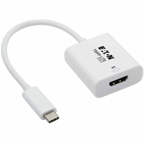 Tripp Lite by Eaton USB-C to HDMI Adapter (M/F) - 8K, HDR, 4:4:4, HDCP 2.3, White - 1 x US