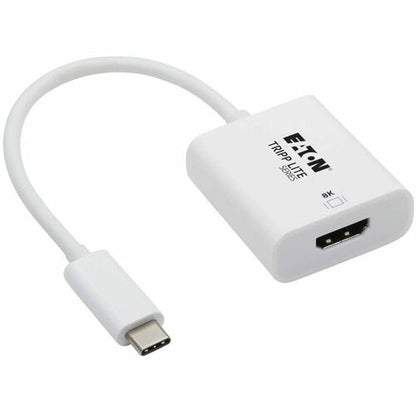 Tripp Lite by Eaton USB-C to HDMI Adapter (M/F) - 8K, HDR, 4:4:4, HDCP 2.3, White - 1 x US