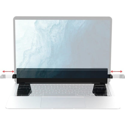 Soporte de escritorio de seguridad plegable y con bloqueo digital CTA para computadora portátil - Tornillo de 12,2" a 17"