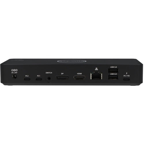 Estación de acoplamiento KVM de sistema dual USB-C VisionTek VT2900 con 100 W de potencia