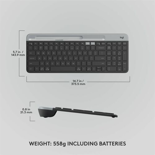 CLAVIER MULTI-APPAREILS FIN K580-GRAPHITE