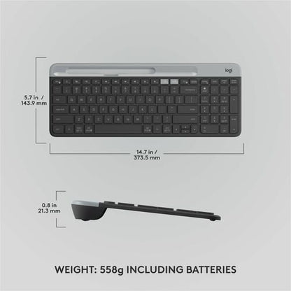 CLAVIER MULTI-APPAREILS FIN K580-GRAPHITE