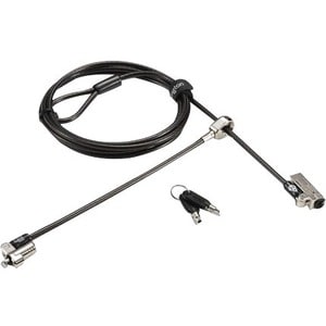 Kensington Slim NanoSaver 2.0 Dual Headed Lock - 5.9 ft (1.80 m) Cable - Keyed Lock