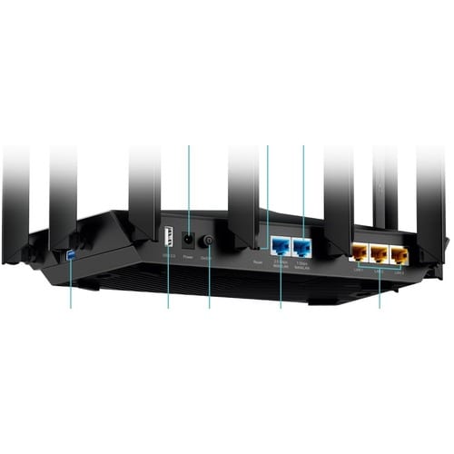 AX7800 TRI-BAND WIFI6 ROUTER 5 GHZ-1 4804 MBPS NAT SPI WPA