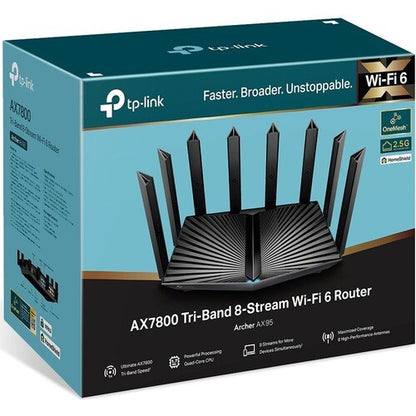 AX7800 TRI-BAND WIFI6 ROUTER 5 GHZ-1 4804 MBPS NAT SPI WPA