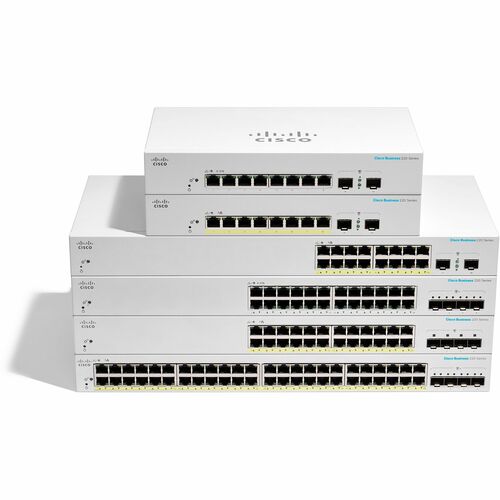 CBS220 SMART 48PORT GE POE 4X10G SFP+ REMANUFACTURED