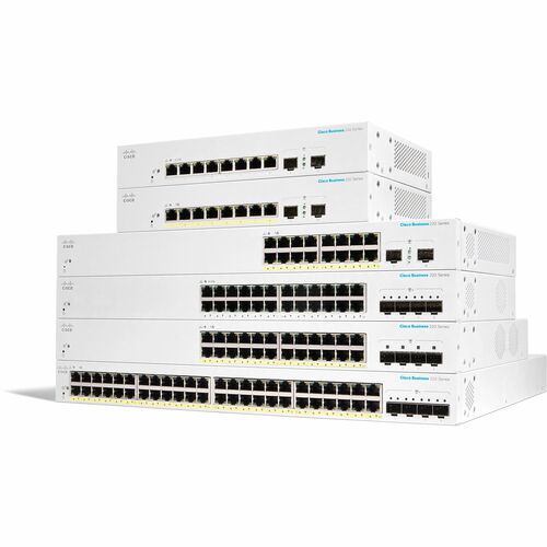 CBS220 SMART 48PORT GE POE 4X10G SFP+ REMANUFACTURED