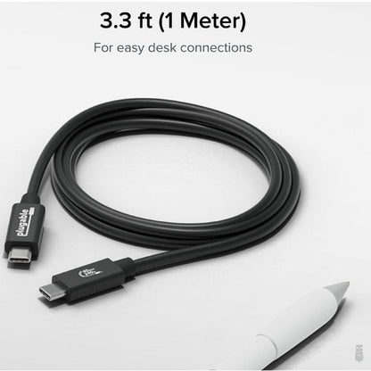 Câble USB 4 enfichable avec charge 240 W, 1 m, certifié USB-IF
