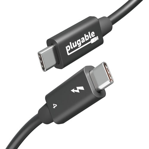 Plugable Thunderbolt 4 Data Transfer Cable - 3.3 ft (1.01 m) Thunderbolt 4 Data