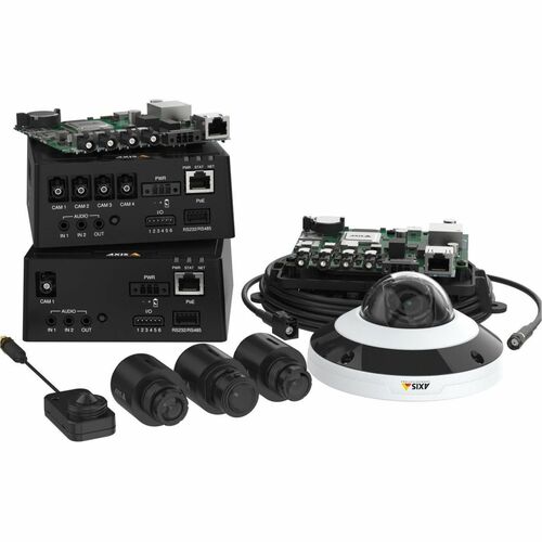 Sensor de ojo de pez AXIS F2135-RE: montaje empotrado, montaje en soporte para interiores y exteriores
