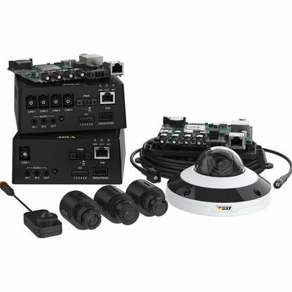 Cámara de vigilancia AXIS F4105-LRE Full HD para interiores y exteriores, color, 8 megapíxeles, domo, W