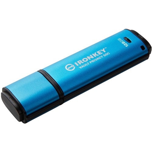 128GB USB-C IRONKEY VAULT PRIVACY 50C AES-256 ENCRYPTED FI