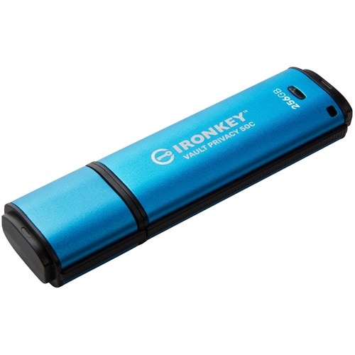256GB USB-C IRONKEY VAULT PRIVACY 50C AES-256 ENCRYPTED FIPS