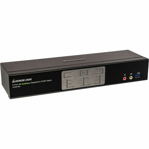 MATRIZ KVM USB DE 2 PUERTOS 4K DUALVIEW DISPLAYPORT CON CONCENTRADOR Y AUDIO