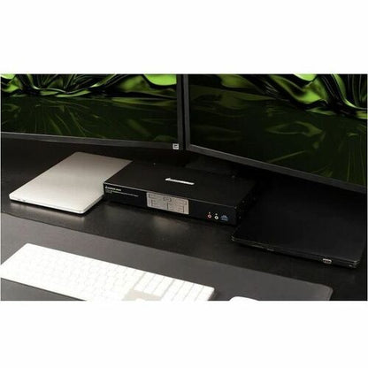 MATRIZ KVM USB DE 2 PUERTOS 4K DUALVIEW DISPLAYPORT CON CONCENTRADOR Y AUDIO