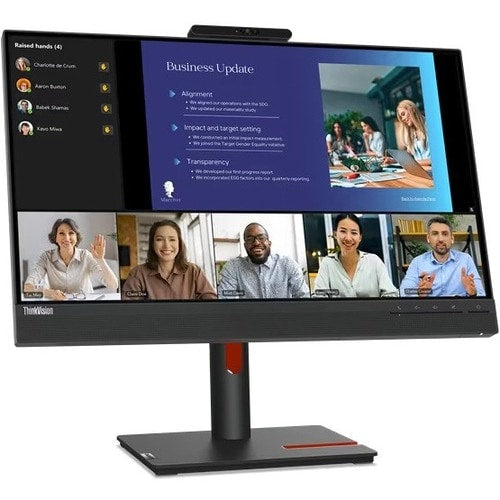 Lenovo ThinkVision T24v-30 24\" Class Webcam Full HD LED Monitor - 16:9