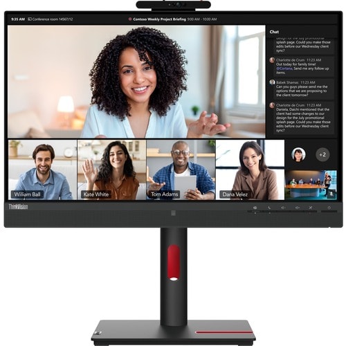 Lenovo ThinkVision T24mv-30 24\" Class Webcam Full HD LED Monitor - 16:9