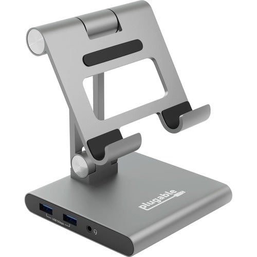 Station d'accueil USB-C Plugable 8 en 1 pour iPad avec support, 100 W