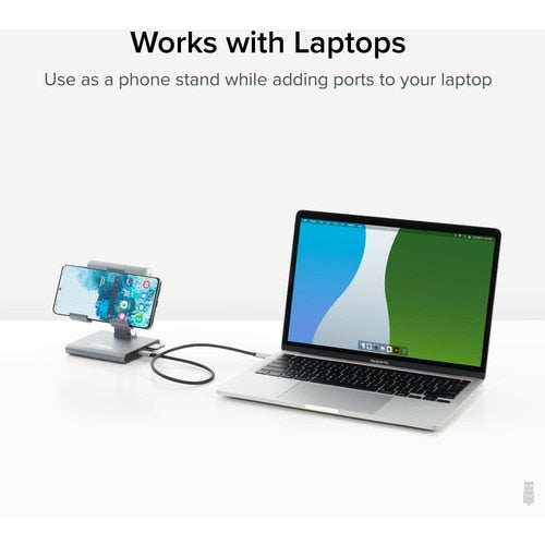 Station d'accueil USB-C Plugable 8 en 1 pour iPad avec support, 100 W