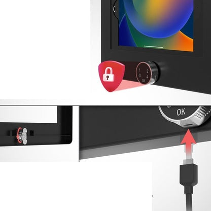 Caja de seguridad digital universal CTA Digital con bloqueo de contraseña para montaje en pared - 9