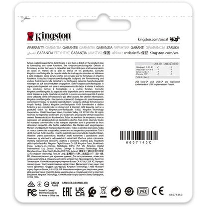 Carte mémoire DATATRAVELER 80 Mo 64 Go 200 Mo USB-C 3.2 G1