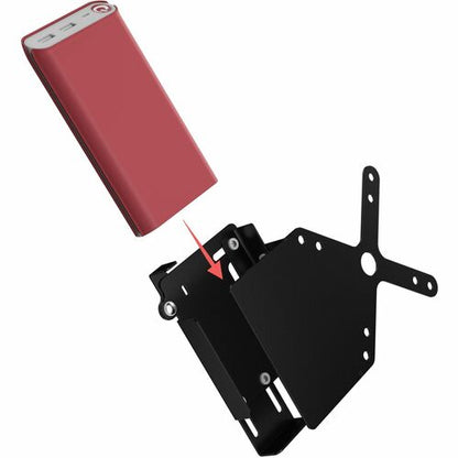 Soporte para banco de energía digital CTA con placa VESA (negro) - Admite 3,94"
