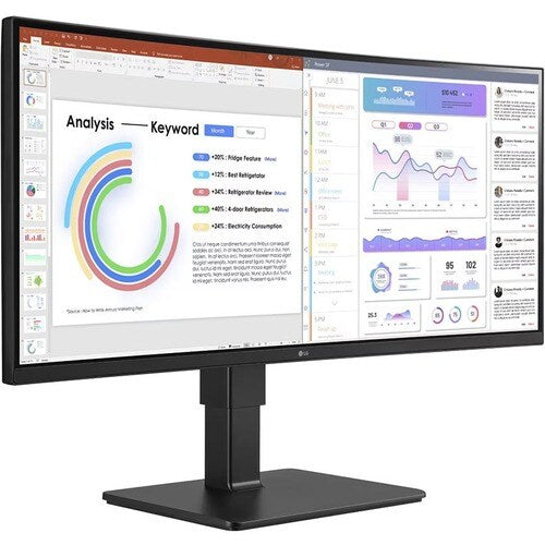 LG Ultrawide 34BQ77QB-B 34\" Class UW-QHD Curved Screen LED Monitor