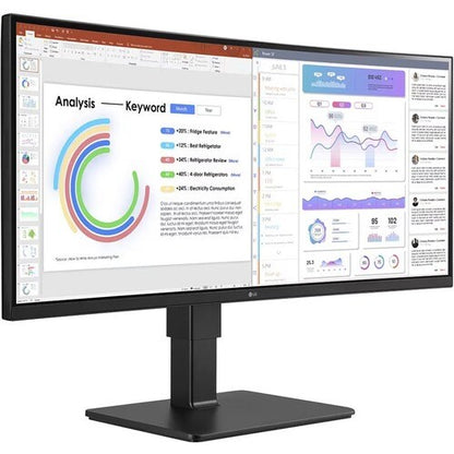 LG Ultrawide 34BQ77QB-B 34\" Class UW-QHD Curved Screen LED Monitor