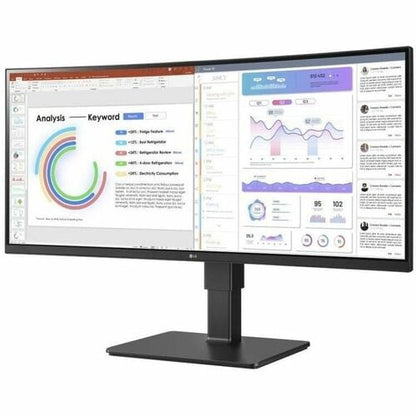 LG Ultrawide 34BQ77QB-B 34\" Class UW-QHD Curved Screen LED Monitor