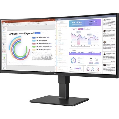 LG Ultrawide 34BQ77QB-B 34\" Class UW-QHD Curved Screen LED Monitor