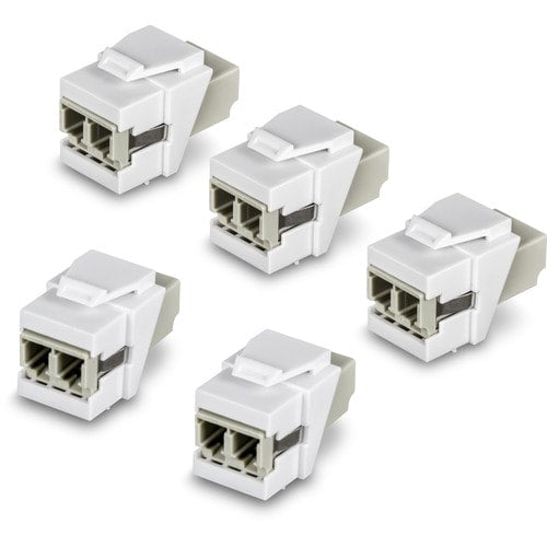TRENDnet LC Duplex Fibre Optique Keystone Coupler Jacks - Pack de 5 - 5 - 2 x LC Network