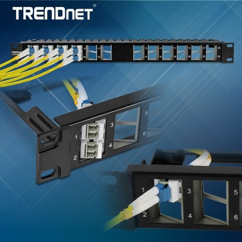 Conectores acopladores Keystone de fibra óptica dúplex LC TRENDnet - Paquete de 5 - 5 - 2 x LC Nettwo