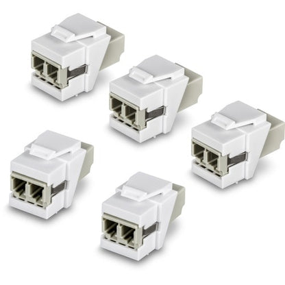 Conectores acopladores Keystone de fibra óptica dúplex LC TRENDnet - Paquete de 5 - 5 - 2 x LC Nettwo