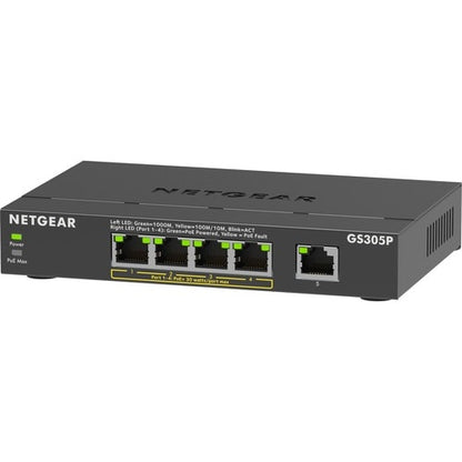 Switch no administrado GBE de 5 puertos con PoE+