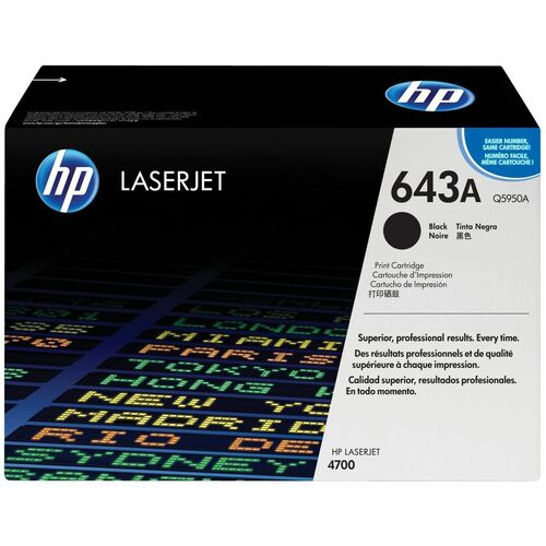 HP 643A (Q5950A) Original Laser Toner Cartridge - Single Pac
