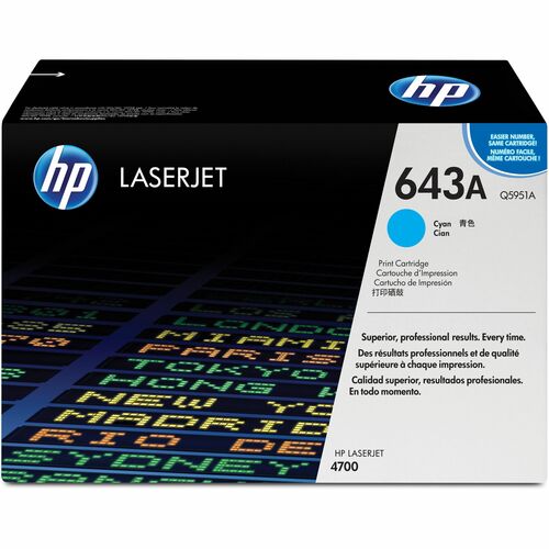 HP 643A (Q5951A) Original Standard Yield Laser Toner Cartrid