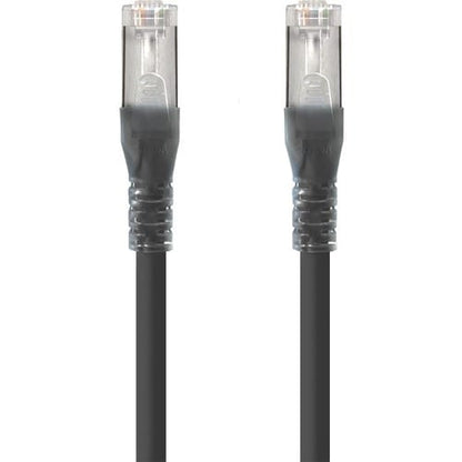 Cable de red CAT6A LSZH blindado negro Alogic